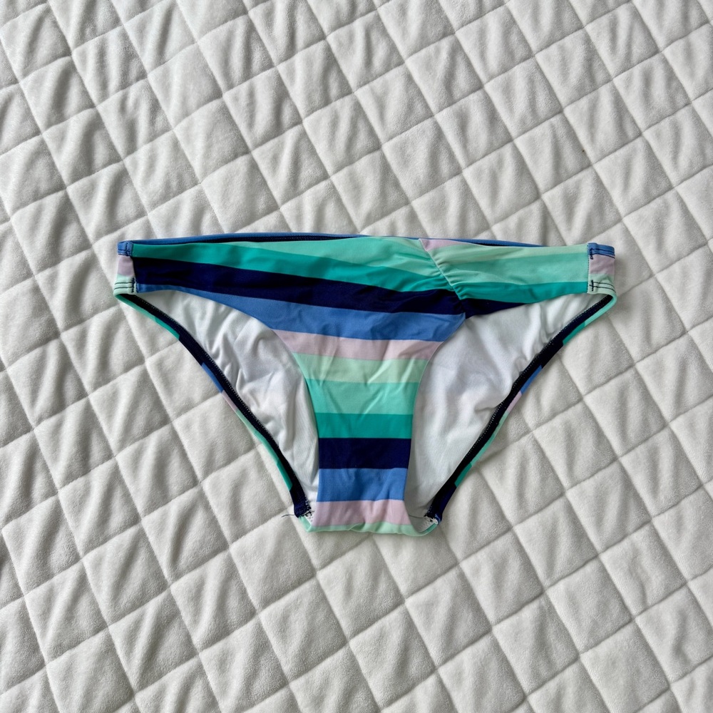 Victoria's Secret Striped Bikini Bottom - Small